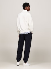 Tommy Hilfiger Natural Regular Fit Mini 1/2 Zip Sweatshirt - Image 3 of 5