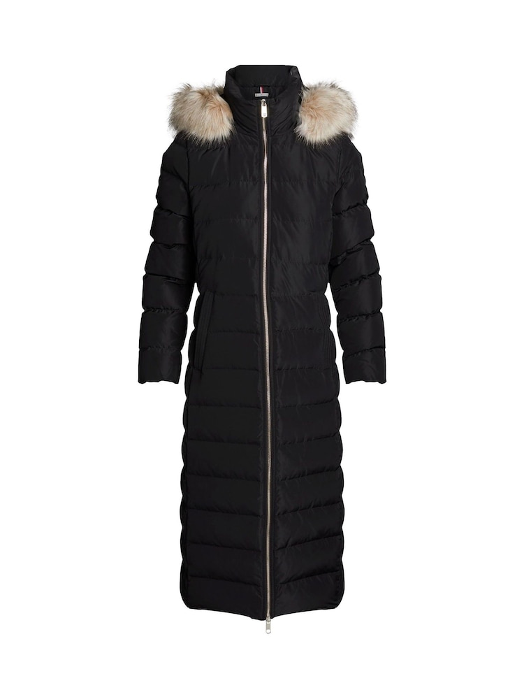 Tommy Hilfiger Heritage Down Tyra Maxi Black Jacket With Faux Fur - Image 5 of 5