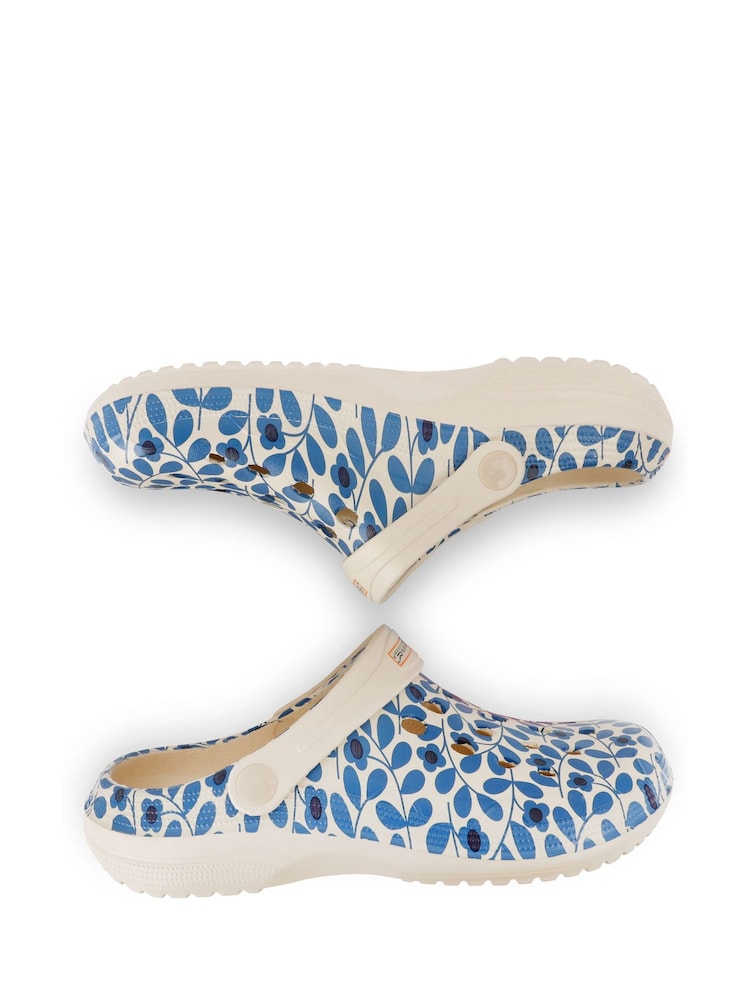 Regatta Blue Womens Orla Kiely Clogs - Image 7 of 8