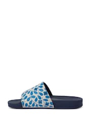 Regatta Blue Womens Orla Kiely Slides - Image 2 of 7