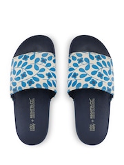 Regatta Blue Womens Orla Kiely Slides - Image 5 of 7