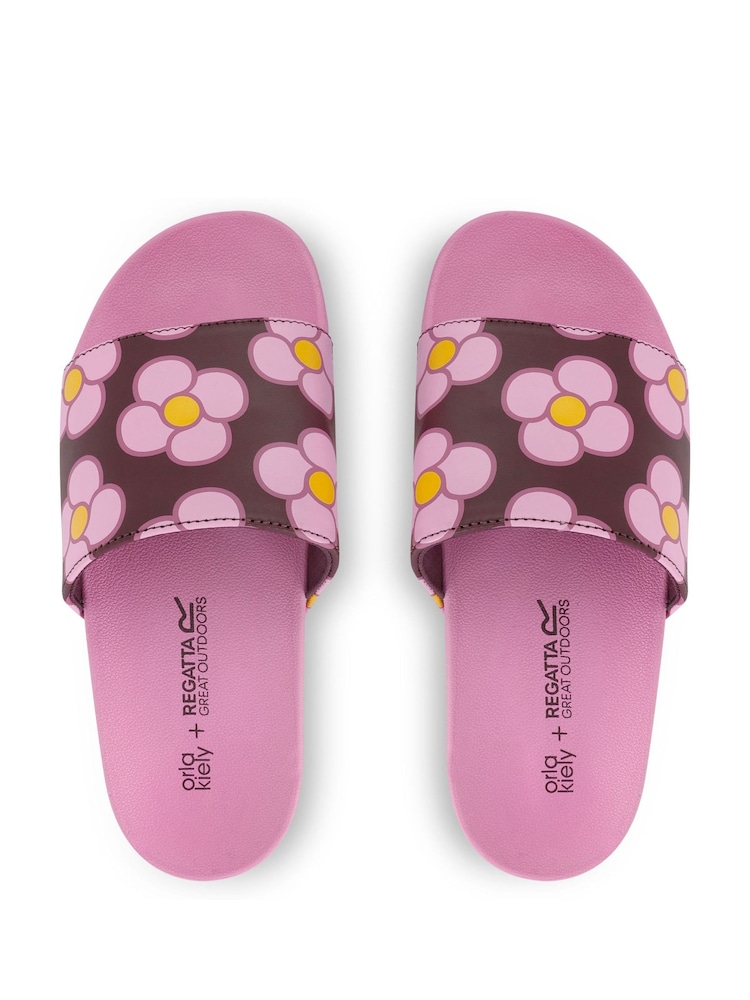 Regatta Pink Womens Orla Kiely Slides - Image 7 of 7