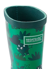 Regatta Green Kids Mudplay II Animal Print Wellies - Image 6 of 6