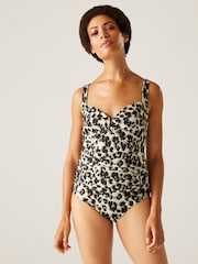 Regatta Brown Womens Sakari Tummy Control Costume Swimsuit - Image 2 of 8