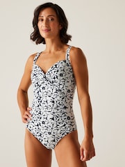 Regatta Blue Womens Sakari Tummy Control Costume Swimsuit - Image 2 of 9