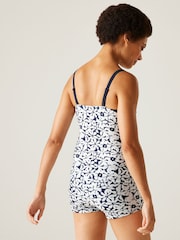 Regatta Blue/White Womens Aceana III Tankini Top - Image 3 of 8