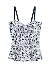 Regatta Blue/White Womens Aceana III Tankini Top - Image 6 of 8