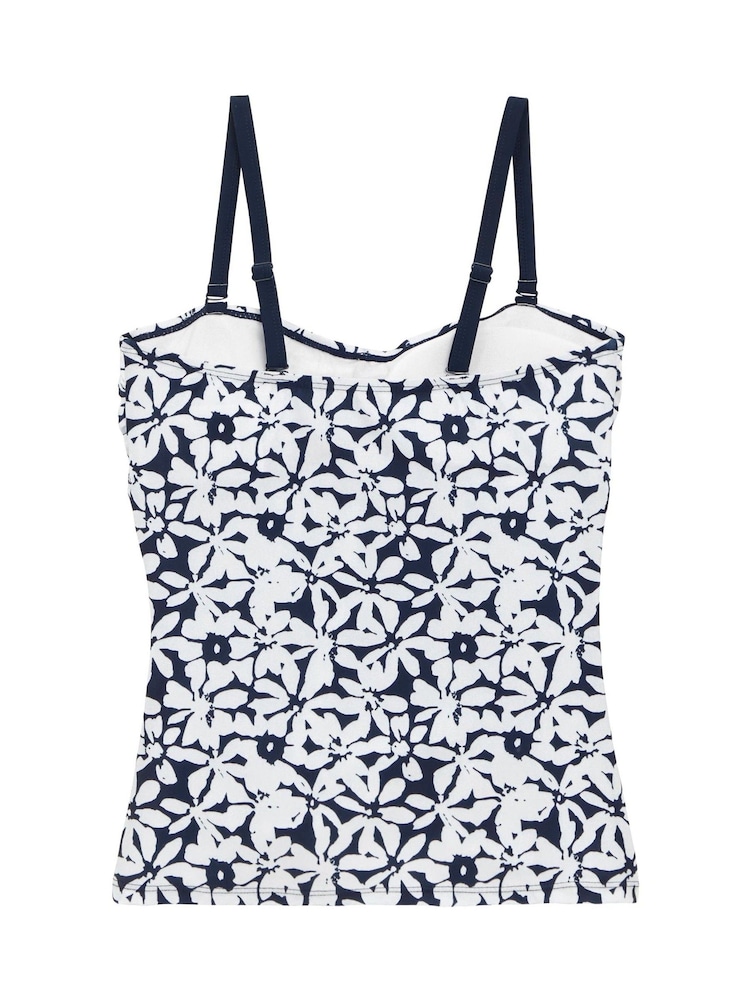 Regatta Blue/White Womens Aceana III Tankini Top - Image 7 of 7
