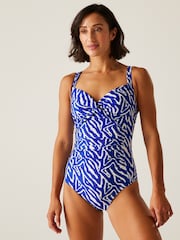 Regatta Sky Blue Womens Sakari Tummy Control Costume Swimsuit - Image 2 of 8