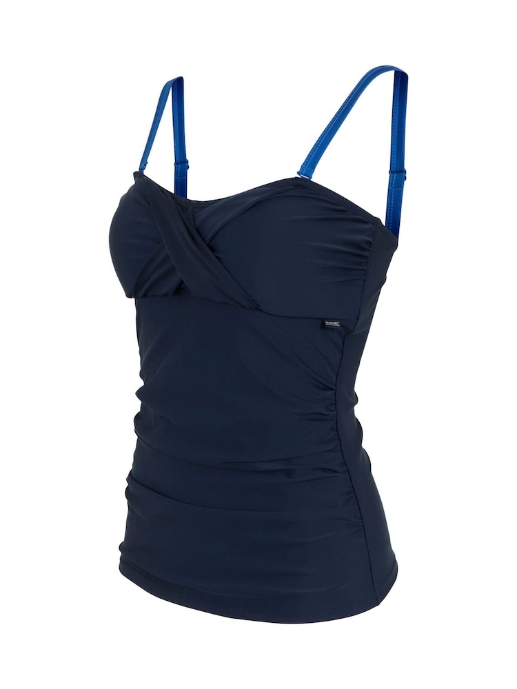 Темно-синий - Regatta Womens Aceana III Tankini Top - Image 8 of 8