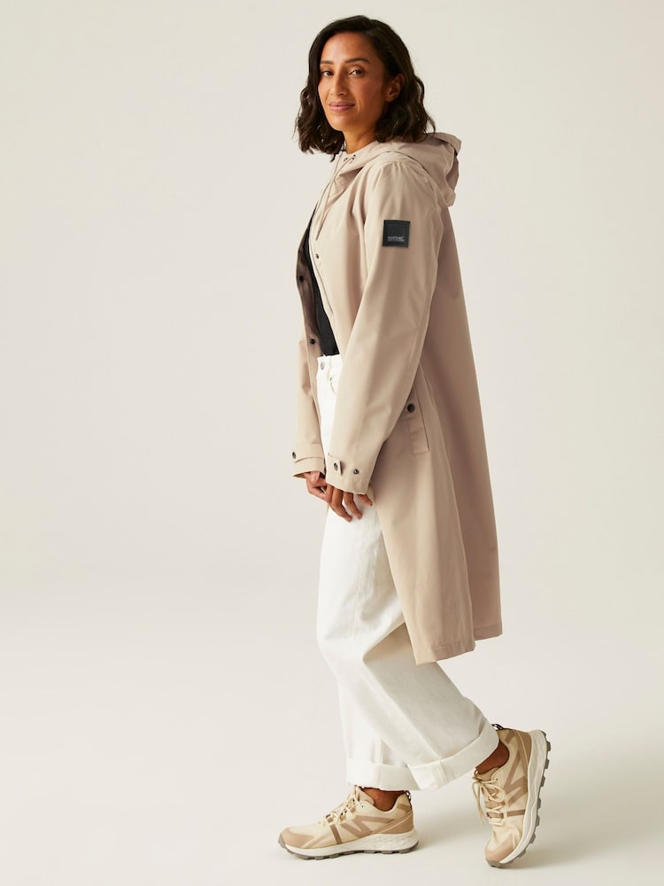 Regatta Cream Womens Reinna Waterproof Jacket - Image 3 of 10