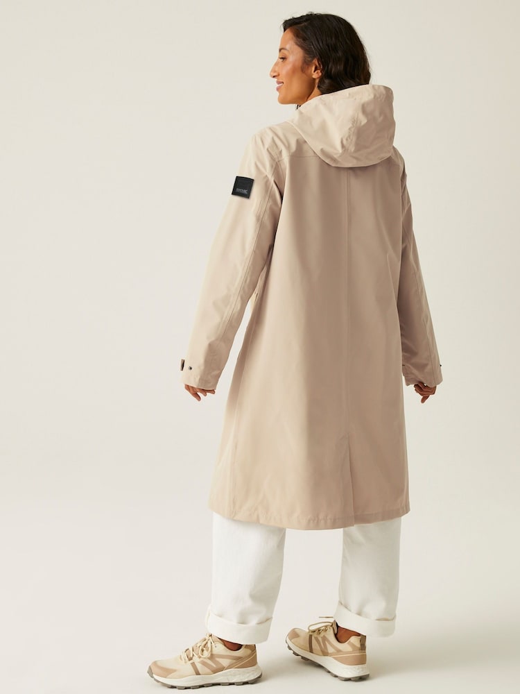 Regatta Cream Womens Reinna Waterproof Jacket - Image 4 of 10