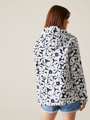 Regatta Blue/White Womens Bayletta II Waterproof Jacket - Image 2 of 9