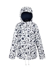 Regatta Blue/White Womens Bayletta II Waterproof Jacket - Image 7 of 9