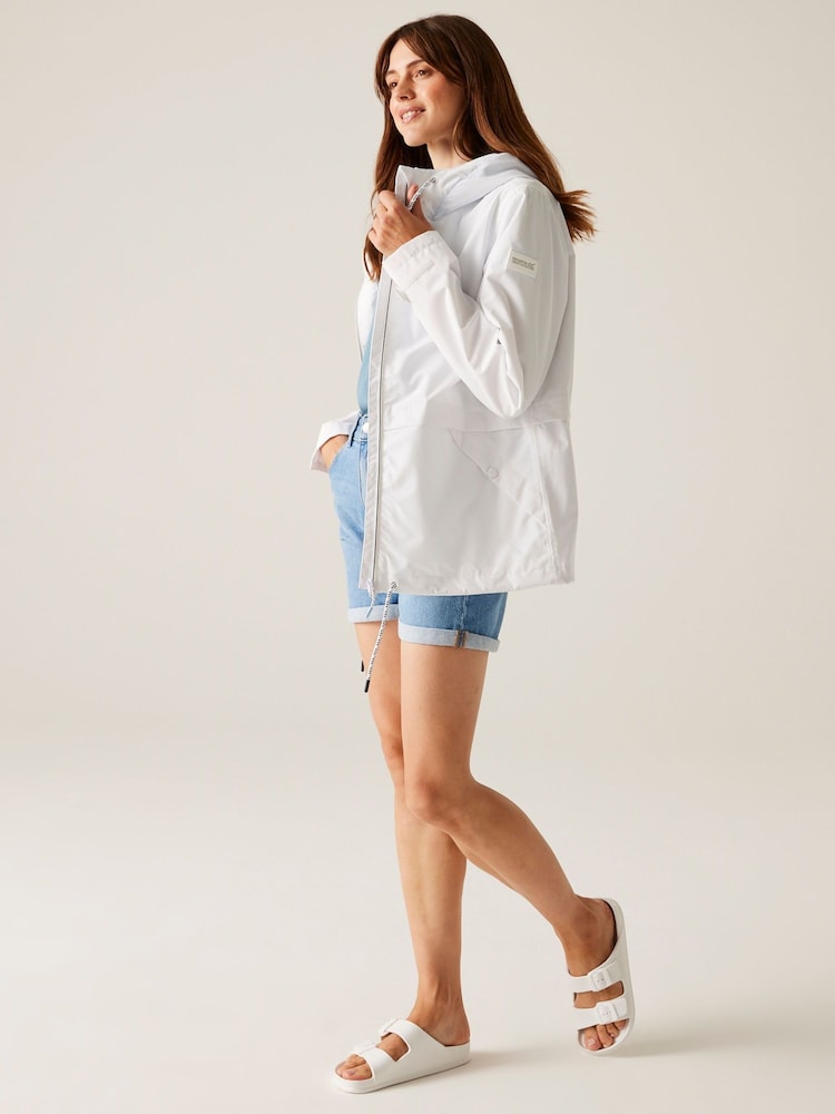 Regatta White Womens Bayletta II Waterproof Jacket - Image 5 of 9