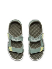 Светло-зеленый - Timberland Детская сандалия Perkins Row - Image 6 of 10