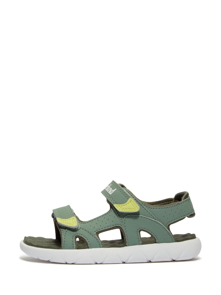 Светло-зеленый - Timberland Детская сандалия Perkins Row - Image 2 of 9