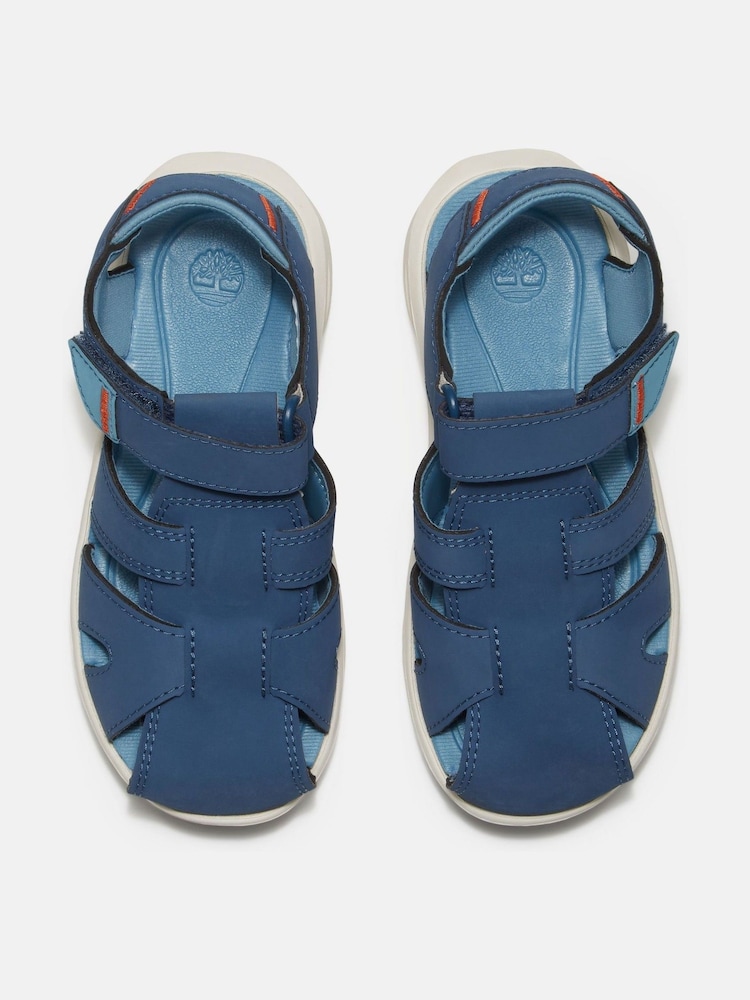 Timberland blauwe Motion Dune kindersandalen met dichte neus - Image 3 of 8