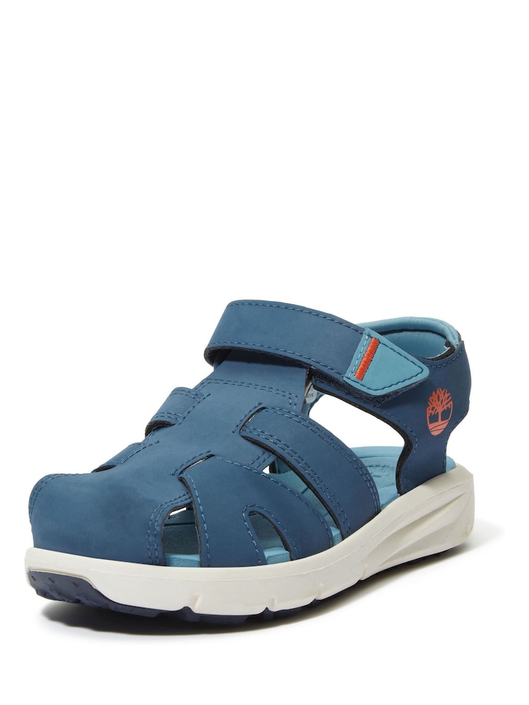 Timberland blauwe Motion Dune kindersandalen met dichte neus - Image 4 of 8