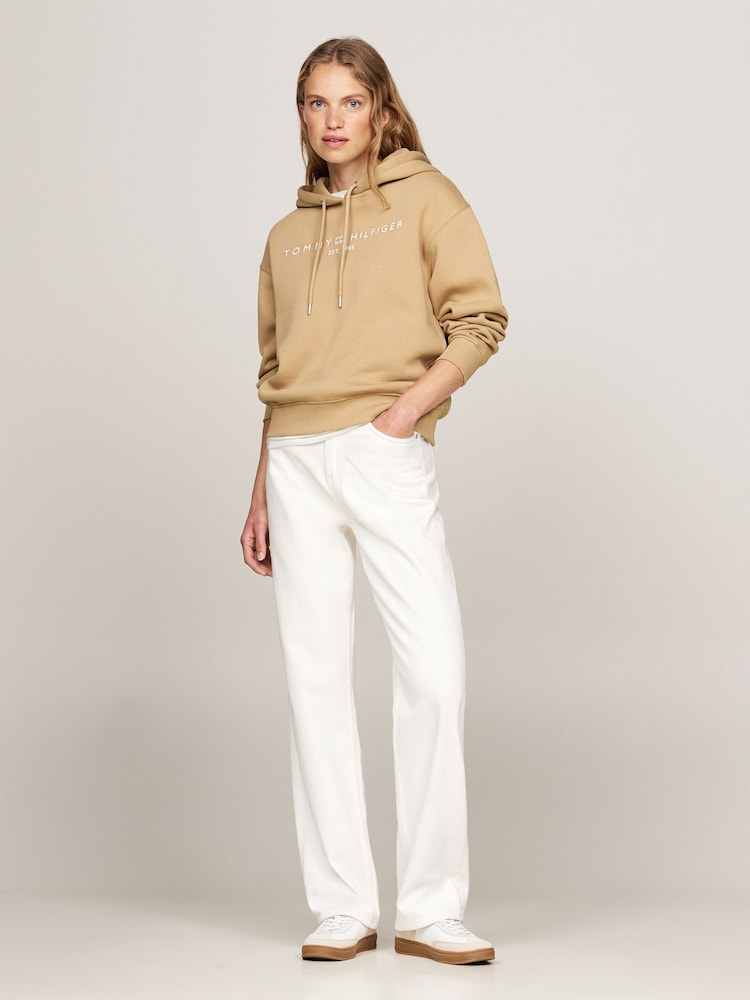 Tommy Hilfiger Brown Regular Fit Modern Hoodie - Image 2 of 4