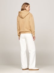 Tommy Hilfiger Brown Regular Fit Modern Hoodie - Image 3 of 4