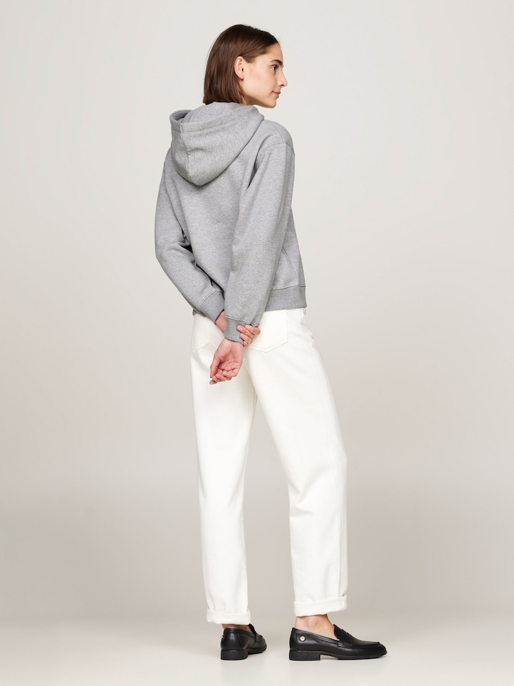 Tommy Hilfiger Grey Regular Fit Modern Hoodie - Image 2 of 5
