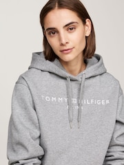 Tommy Hilfiger Grey Regular Fit Modern Hoodie - Image 3 of 5