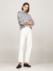 Tommy Hilfiger Grey Regular Fit Modern Hoodie - Image 4 of 5