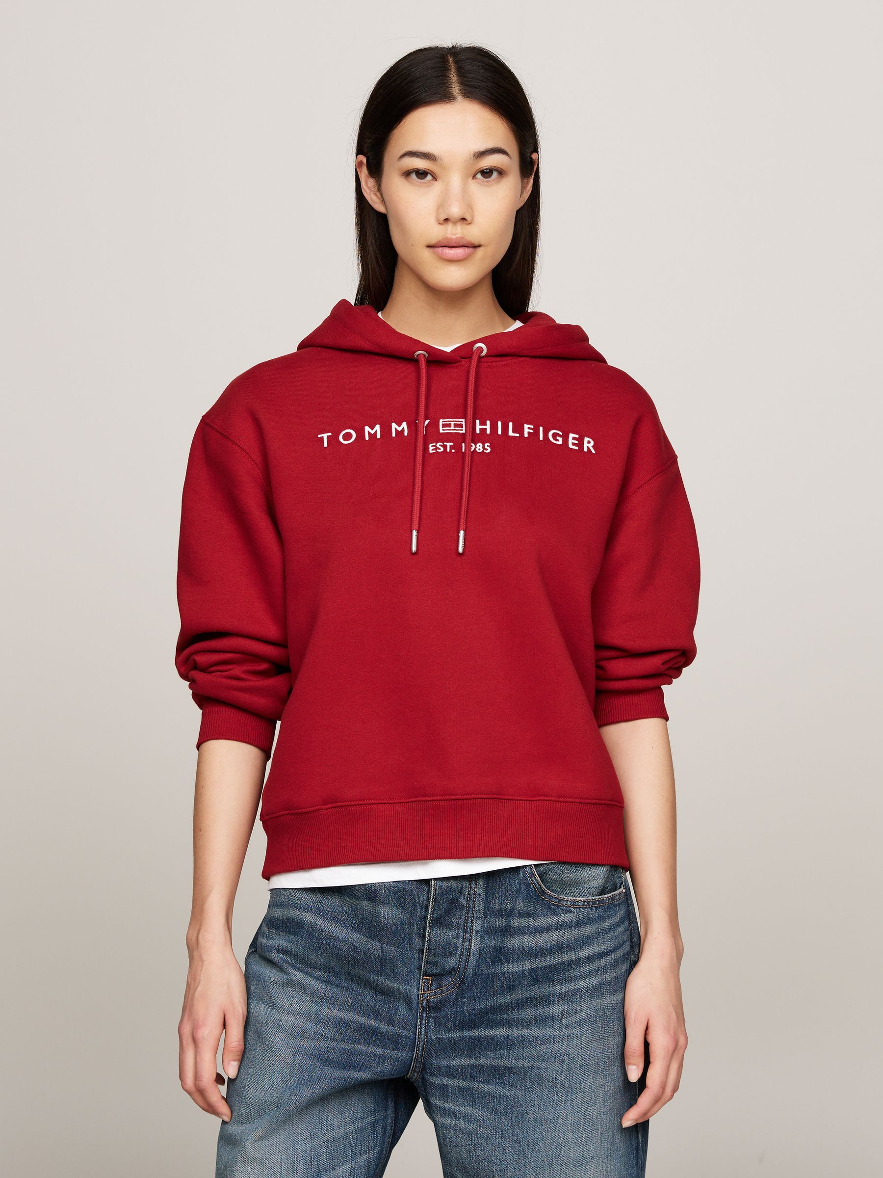 Tommy red sweatshirt outlet
