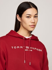 Tommy Hilfiger Red Regular Fit Modern Hoodie - Image 4 of 5