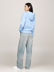 Tommy Hilfiger Blue Regular Fit Modern Hoodie - Image 4 of 5