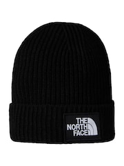 The North Face Grey Kids Box Logo Cuffed Beanie - Image 1 of 4