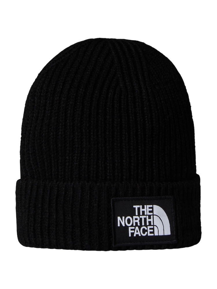 The North Face Grey Kids Box Logo Cuffed Beanie - Image 1 of 4