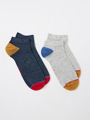 FatFace Multicolour 2 Pairs of Trainer Socks - Image 1 of 2