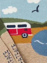 FatFace Multi Campervan Men's Socks - Image 2 of 2