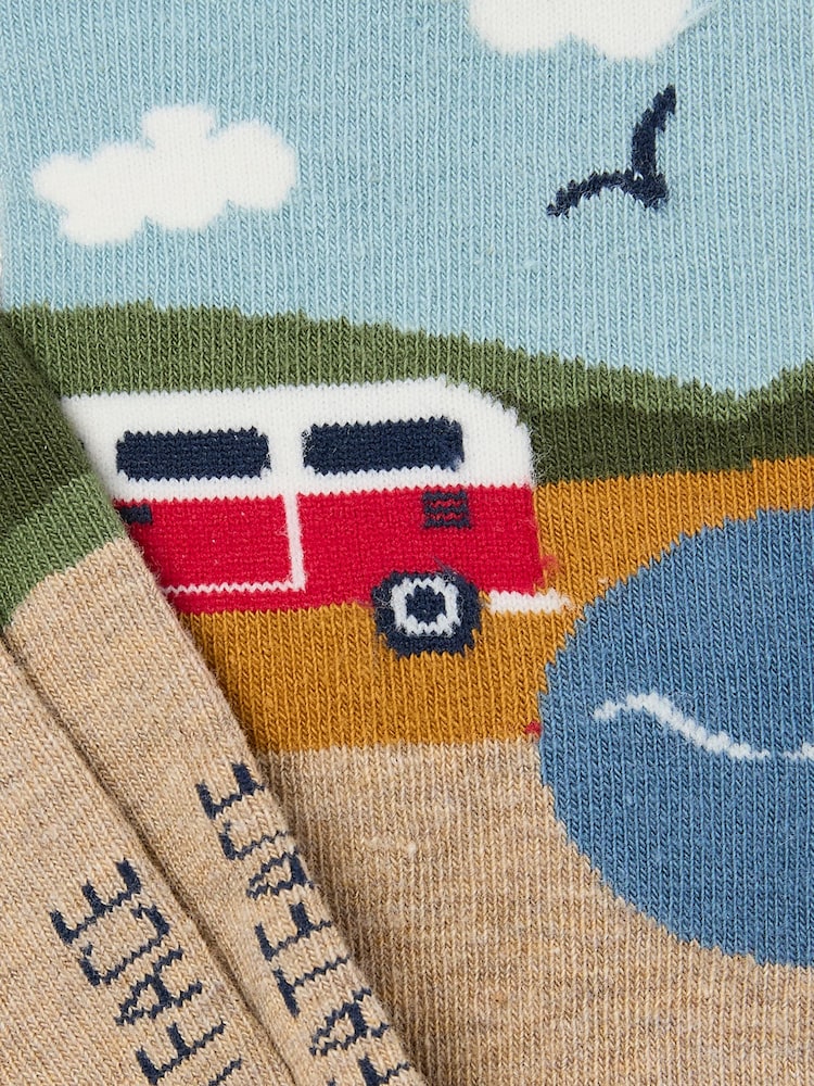 FatFace Multi Campervan Men's Socks - Image 2 of 2