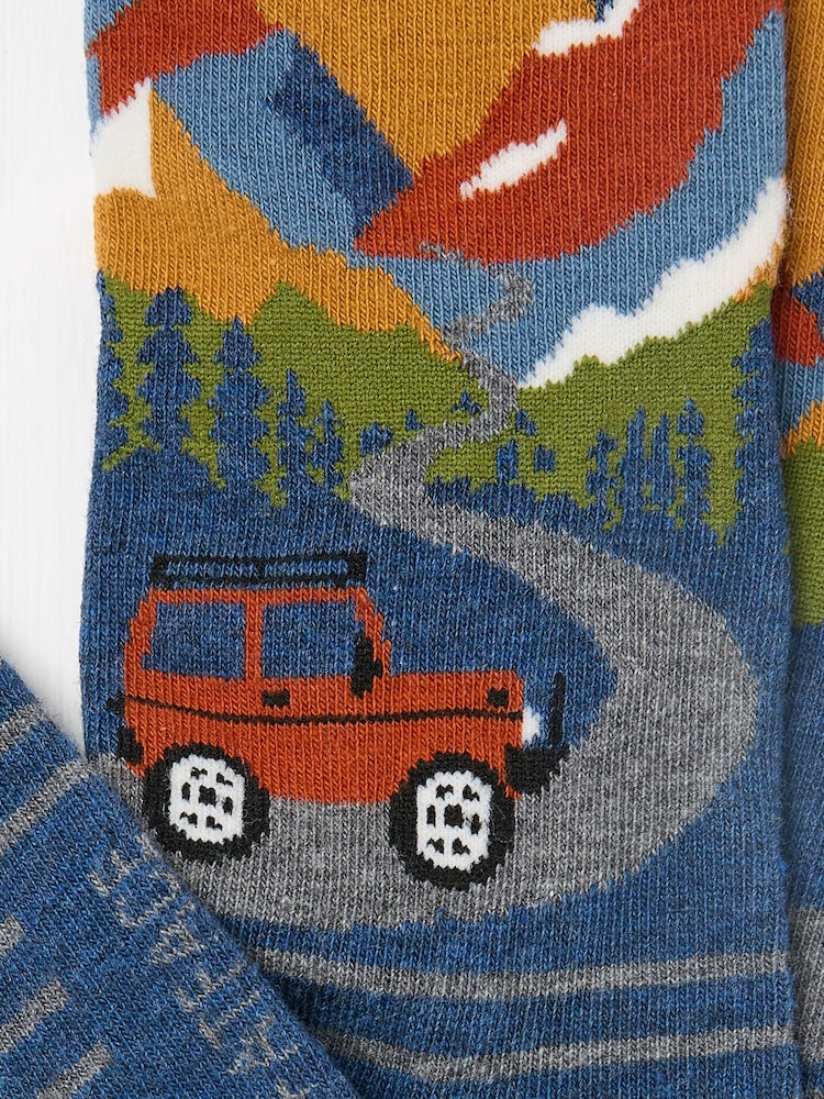 FatFace Navy Men's Off Roader Socks - Image 2 of 2