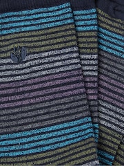 FatFace Navy Blue Men's Striped Socks - Image 2 of 2