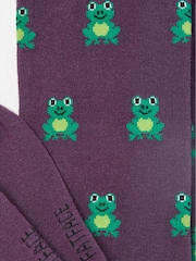 FatFace Purple Frog Print Socks - Image 2 of 2