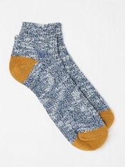 FatFace Navy Trainer Socks - Image 1 of 2