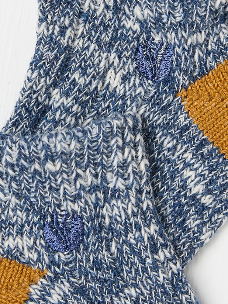 FatFace Navy Trainer Socks - Image 2 of 2