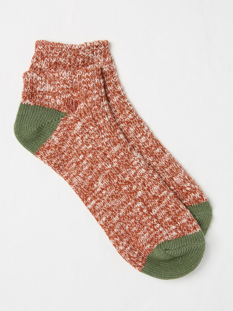 FatFace Brown Trainer Socks - Image 1 of 2