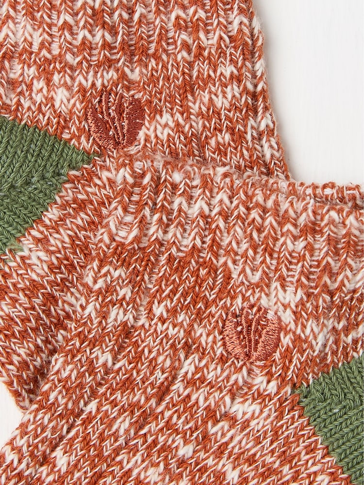 FatFace Brown Trainer Socks - Image 2 of 2