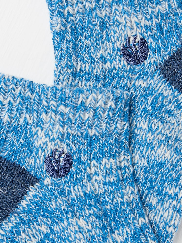FatFace Blue Trainer Socks - Image 2 of 2