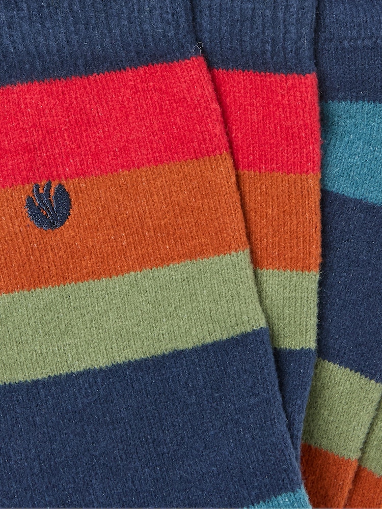 FatFace Multi Cosy Striped Socks - Image 2 of 2