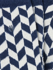 FatFace Navy Cosy Chevron Socks - Image 2 of 2