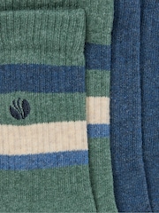 FatFace Green 2 Pairs of Sport Socks - Image 2 of 2