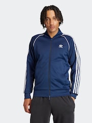 adidas originals Navy Adicolor Classics Super Star Track Top - Image 1 of 7