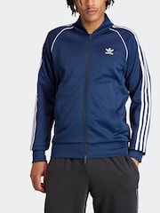 adidas originals Navy Adicolor Classics Super Star Track Top - Image 2 of 7