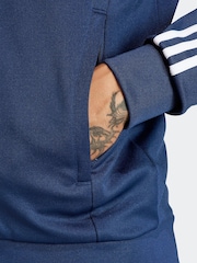 adidas originals Navy Adicolor Classics Super Star Track Top - Image 6 of 7